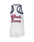 Фото #3 товара Women's White Atlanta Braves Tater Tank Top