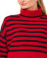 Women's Striped Turtleneck Sweater