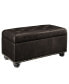 35.5" Faux Leather 7th Avenue Storage Ottoman