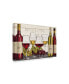 Фото #2 товара Janelle Penner Wine Tasting Red and White Canvas Art - 15" x 20"