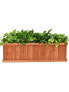 Фото #3 товара Wooden Decorative Planter Box for Garden Yard and Window