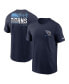 Фото #1 товара Men's Navy Tennessee Titans Team Incline T-shirt
