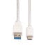 Фото #3 товара VALUE USB 3.1 Cable - A-C - M/M 0.5 m - 0.5 m - USB A - USB C - USB 3.2 Gen 2 (3.1 Gen 2) - White