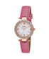 Фото #1 товара Часы Bob Mackie Pink Polyurethane Glitz Mop Dial