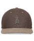 Фото #3 товара Men's Brown Los Angeles Angels Statement Ironstone Pro Performance Snapback Hat