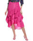 Фото #1 товара Farm Rio Marrocaine Ruffle Midi Skirt Women's Pink Xs