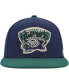 Фото #4 товара Men's Navy, Green Vancouver Grizzlies Hardwood Classics Grassland Fitted Hat