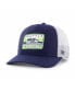 Фото #1 товара Men's Navy, White Seattle Seahawks Drifter Adjustable Trucker Hat