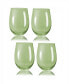 Фото #2 товара Carnival Stemless 19 oz Wine Glasses, Set of 4