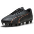 Фото #2 товара Puma Ultra Play Firm GroundArtificial Ground Soccer Cleats Mens Black Sneakers A