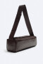 Xl rectangular leather crossbody bag