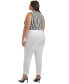 Plus Size Mid-Rise Cuffed Ankle Pants
