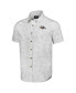 Фото #3 товара Men's NFL x Darius Rucker Collection by White Baltimore Ravens Woven Short Sleeve Button Up Shirt