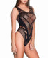 Women's 1 Piece Seamless Hosiery Lingerie Teddy