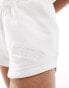 Six Stories Bride embroidered shorts co-ord in white