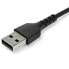 StarTech.com 1m USB A to USB C Charging Cable - Durable Fast Charge & Sync USB 2.0 to USB Type C Data Cord - Rugged TPE Jacket Aramid Fiber M/M 3A Black - Samsung S10 - iPad Pro - Pixel - 1 m - USB A - USB C - USB 2.0 - 480 Mbit/s - Black