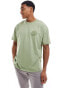 New Look seek positive oversized t-shirt in dark khaki