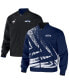 ფოტო #1 პროდუქტის Men's NFL X Staple Navy Seattle Seahawks Embroidered Reversable Nylon Jacket