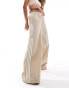 Фото #2 товара adidas Originals wide leg track pants in beige