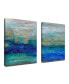 Фото #2 товара 'Ocean Spray' 2 Piece Abstract Canvas Wall Art Set