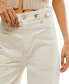 Women's Cotton Palmer Cuffed Boyfriend Jeans EGGSHELL, 27 - фото #5