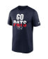 Фото #2 товара Men's Navy New England Patriots Legend Local Phrase Performance T-shirt