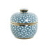 Фото #1 товара Китайская ваза Home ESPRIT Синий Позолоченный Алюминий Фарфор 15 x 15 x 15 cm