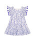 ფოტო #1 პროდუქტის Little Girls Sophie Tassel Dress Blue Ikat