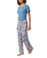 ფოტო #4 პროდუქტის Women's Romantic Floral Long Pajama Pants