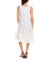 Фото #2 товара Ellen Tracy Tiered Midi Dress Women's White S