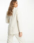 Vila tailored straight fit blazer co-ord in cream