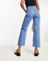 Фото #9 товара ASOS DESIGN cropped easy straight jeans in mid blue