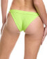 Frankies Bikinis Cole Ribbed Bikini Bottom Women's Green Xl