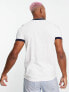 Фото #2 товара Fred Perry taped ringer t-shirt in white