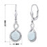 Фото #2 товара Silver earrings with natural Aquamarine JST14710AQ