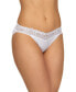 Hanky Panky 261235 Women's Cotton Lace V-Kini Underwear Size X-Small