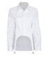 DION LEE 289222 Garter Bib Cotton Button-Down Shirt size S White