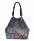 Women's Barracuda Hand Painted Clasp Closure Tote Bag