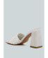 ფოტო #2 პროდუქტის Women's Lust Look Braided Satin Block Sandals