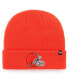 Men's Orange Cleveland Browns Primary Basic Cuffed Knit Hat