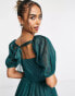 Фото #6 товара Anaya With Love tie back dress in emerald green