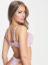 Фото #3 товара Ivory Rose Fuller Bust cotton floral lace bra in lilac