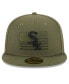 ფოტო #2 პროდუქტის Men's Green Chicago White Sox 2023 Armed Forces Day On-Field 59FIFTY Fitted Hat