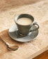 Фото #1 товара Glazed stoneware espresso cup and saucer