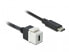 Фото #3 товара Delock 86399 - Flat - Black - White - USB C - USB C - Female - Male