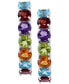EFFY® Multi-Gemstone Small Hoop Earrings (7-7/8 ct. t.w.) in Sterling Silver, 1"