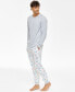 Фото #1 товара Family Pajamas Men's 2-Pc. Star Toss Mix It Cotton Pajamas Set, Created for Macy's