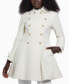 ფოტო #4 პროდუქტის Women's Collared Double-Breasted Peplum Coat