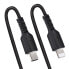 StarTech.com 20in / 50cm USB C to Lightning Cable - MFi Certified - Coiled iPhone Charger Cable - Black - Durable TPE Jacket Aramid Fiber - Heavy Duty Coil Lightning Cable - 0.5 m - Lightning - USB C - Male - Male - Black
