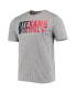 Men's Heathered Gray Houston Texans Combine Authentic Game On T-shirt